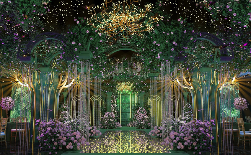 费县奇妙森林婚礼堂效果展示